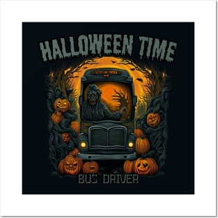 Halloween time, bus driver Posters and Art